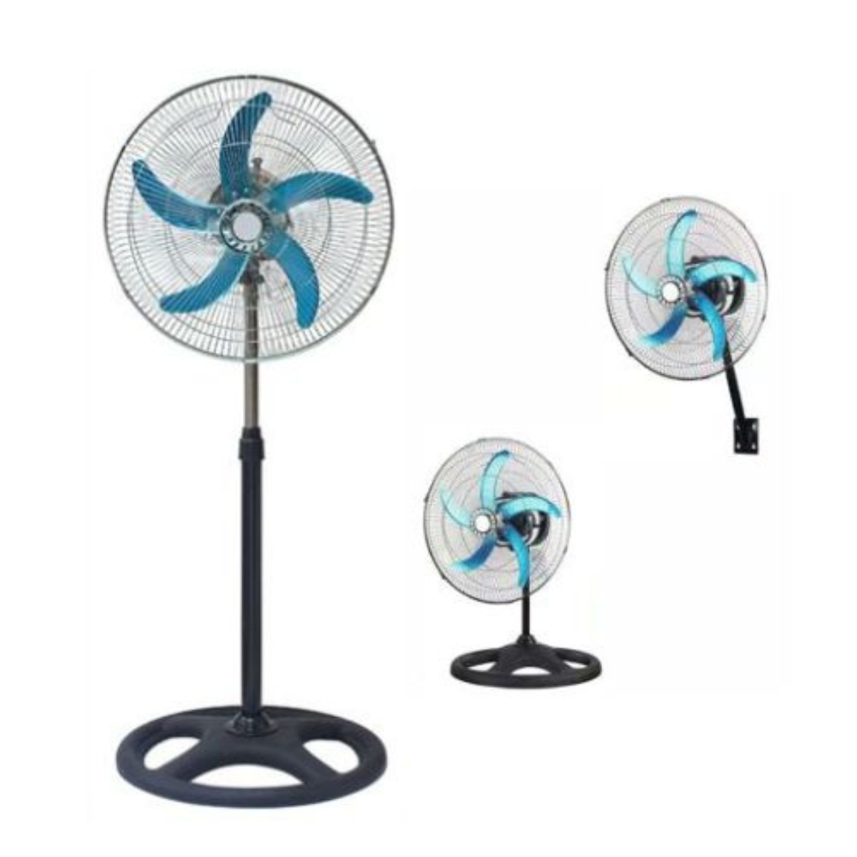 Ventilador Metálico 3 en 1, pack de 2 ud