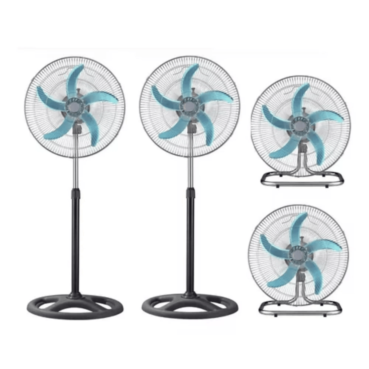 Ventilador Metálico 3 en 1, pack de 2 ud